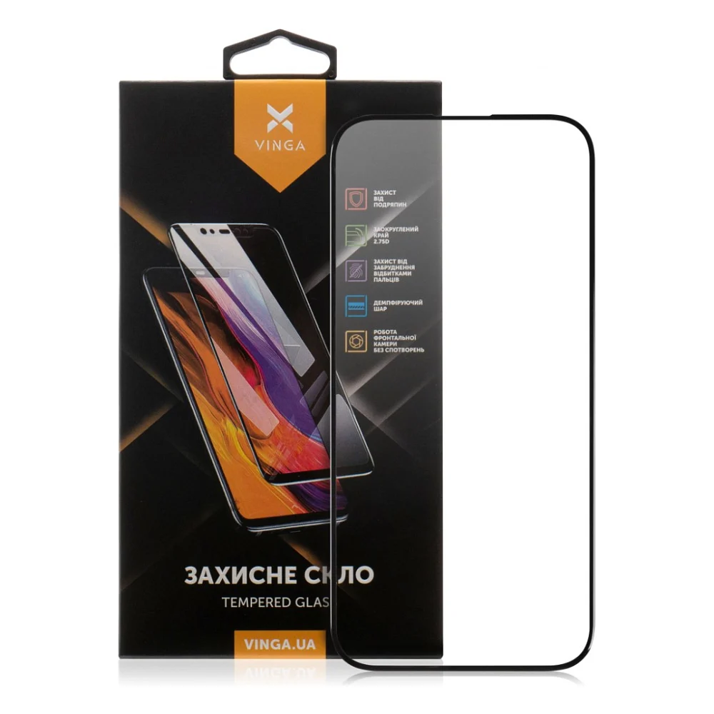 Скло захисне Vinga Apple iPhone 16 (VGIP16)