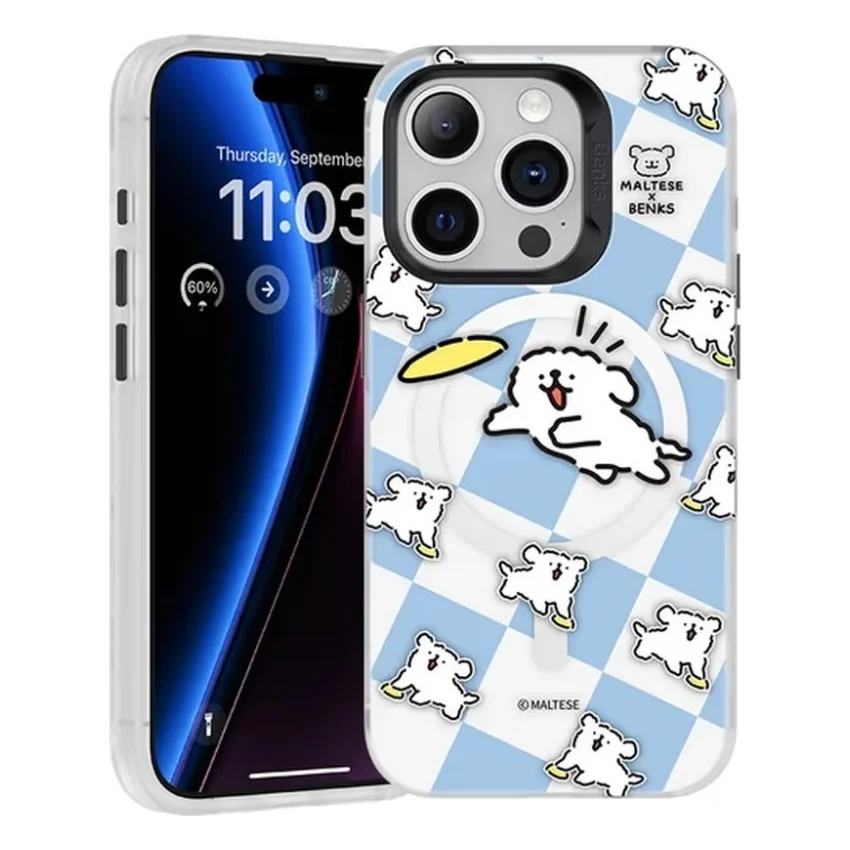 Чохол до мобільного телефона Benks Maltese Frisbee Puppies MagSafe for iPhone 15 Pro Max (1248542)