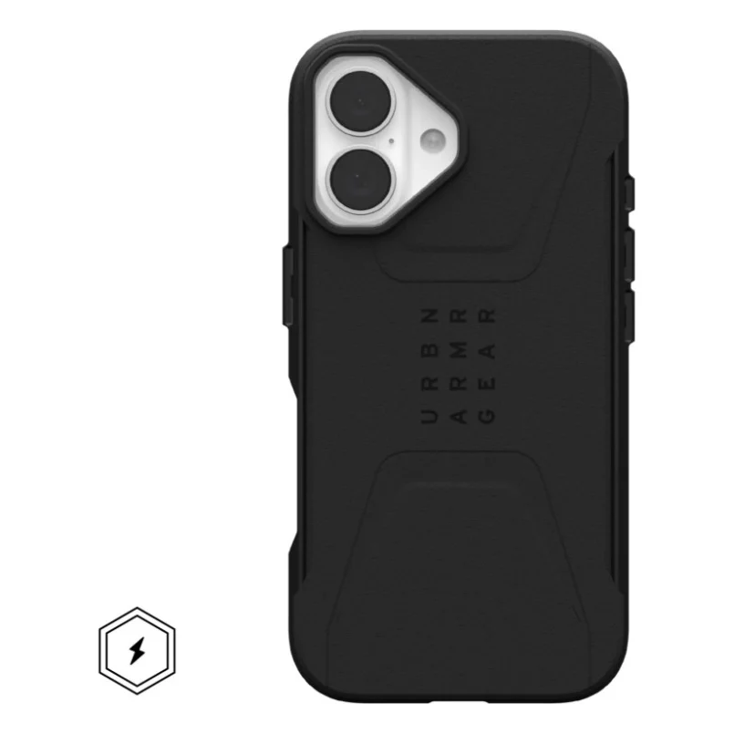 Чохол до мобільного телефона UAG iPhone 16 Civilian Magsafe Black (114446114040)
