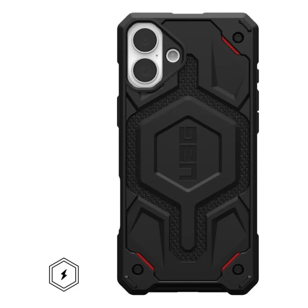 Чохол до мобільного телефона UAG iPhone 16 Monarch Pro Magsafe Kevlar Black (114458113940)