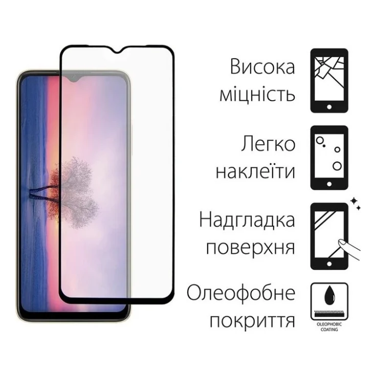 Чохол до мобільного телефона Dengos Kit for OPPO A17K case + glass (Blue) (DG-KM-02) — фото 3