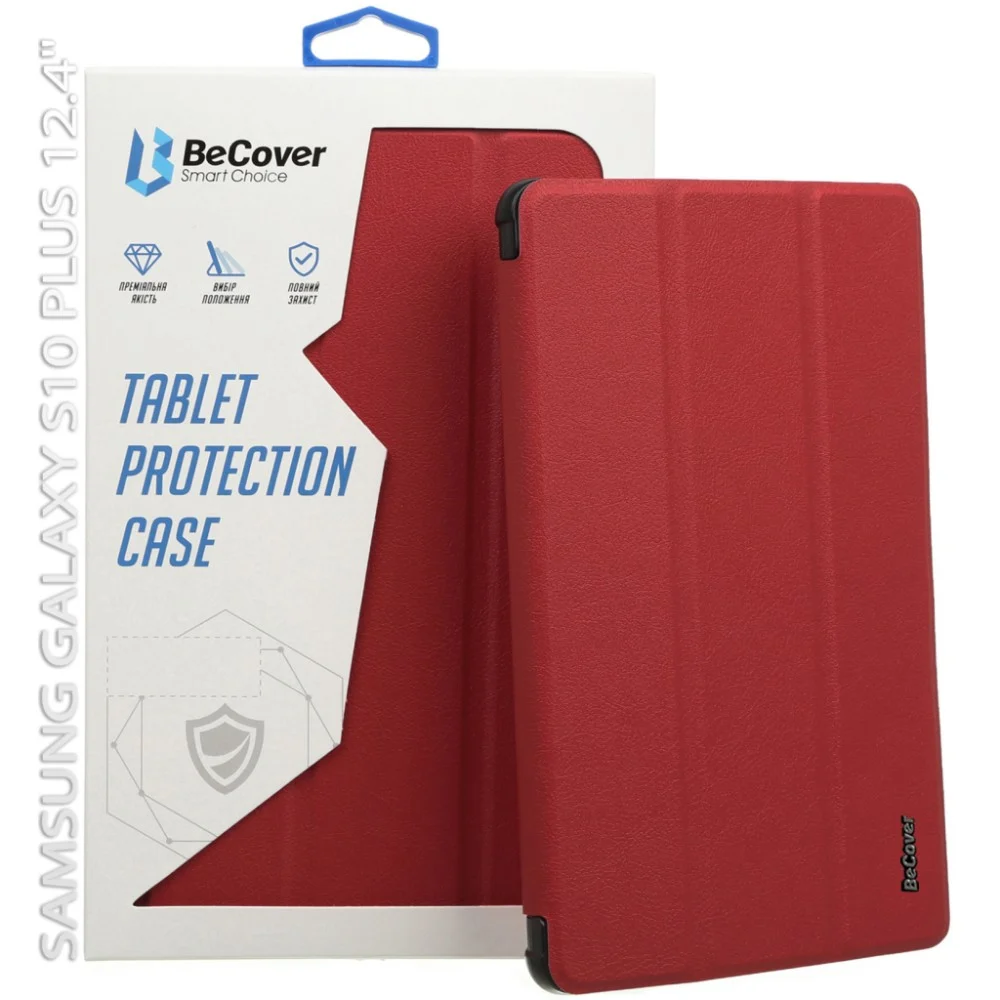 Чохол до планшета BeCover Smart Case Samsung Galaxy Tab S10 Plus (SM-X820/SM-X826) 12.4" Red Wine (712239) — фото 5