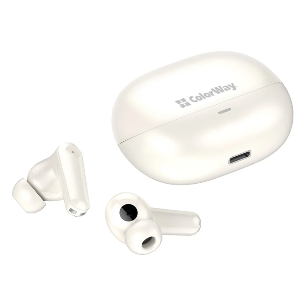 Навушники ColorWay Slim TWS-1 Earbuds Long Life Beige (CW-TWS1BE) — фото 10