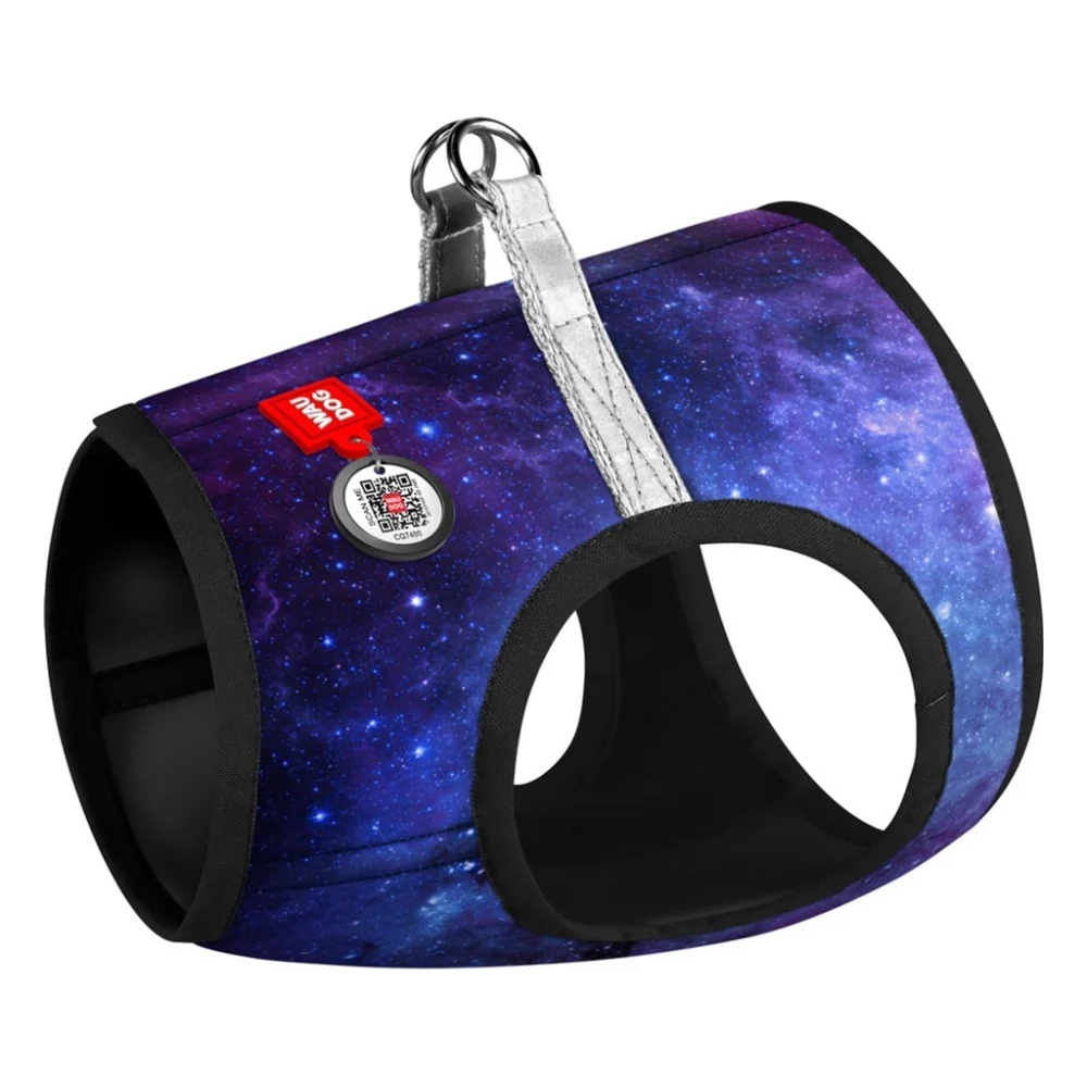 Шлея для собак WAUDOG Clothes з QR-паспортом "NASA21" ХS1 (2901-0148)