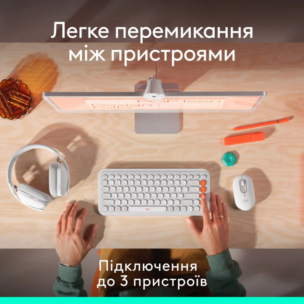Мишка Logitech POP Mouse With Emoji Bluetooth Lilac (910-007414) — фото 7