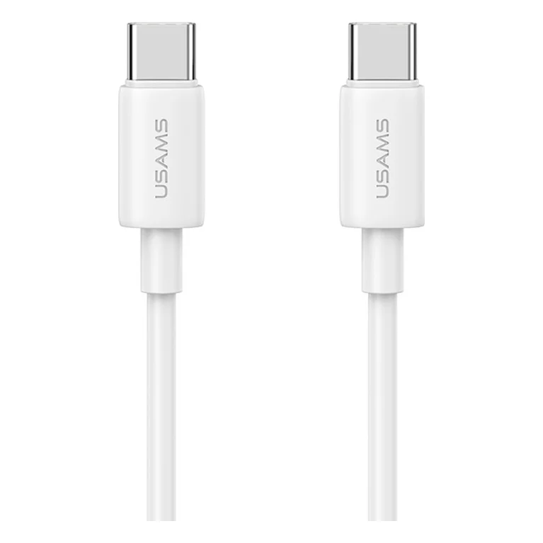 Кабель Usams SJ711 Type-C to Type-C Fast Charging 60W 1m White (SJ711USB02)