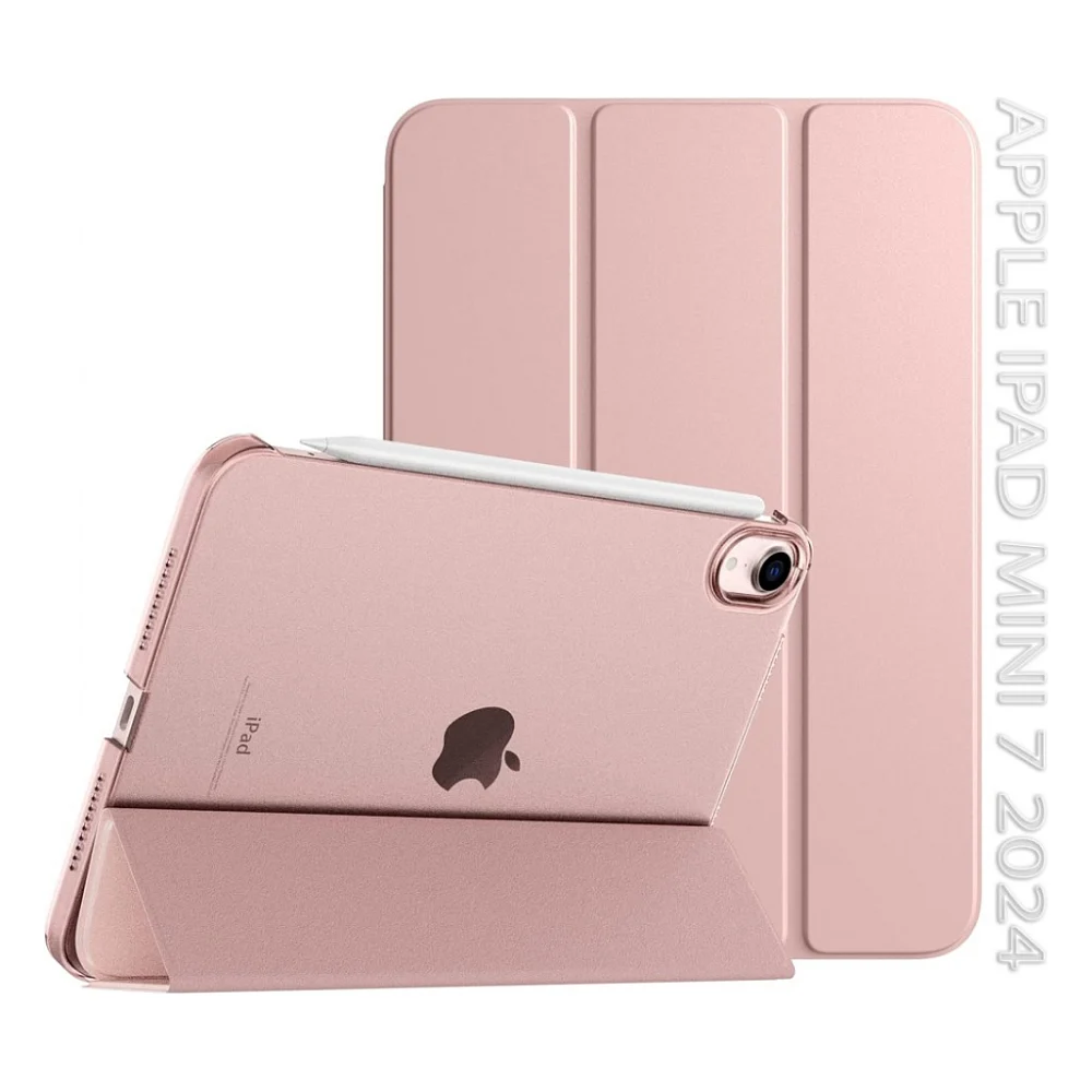 Чохол до планшета BeCover Tri Fold Hard Apple iPad Mini 7 2024 Rose Gold (712456)