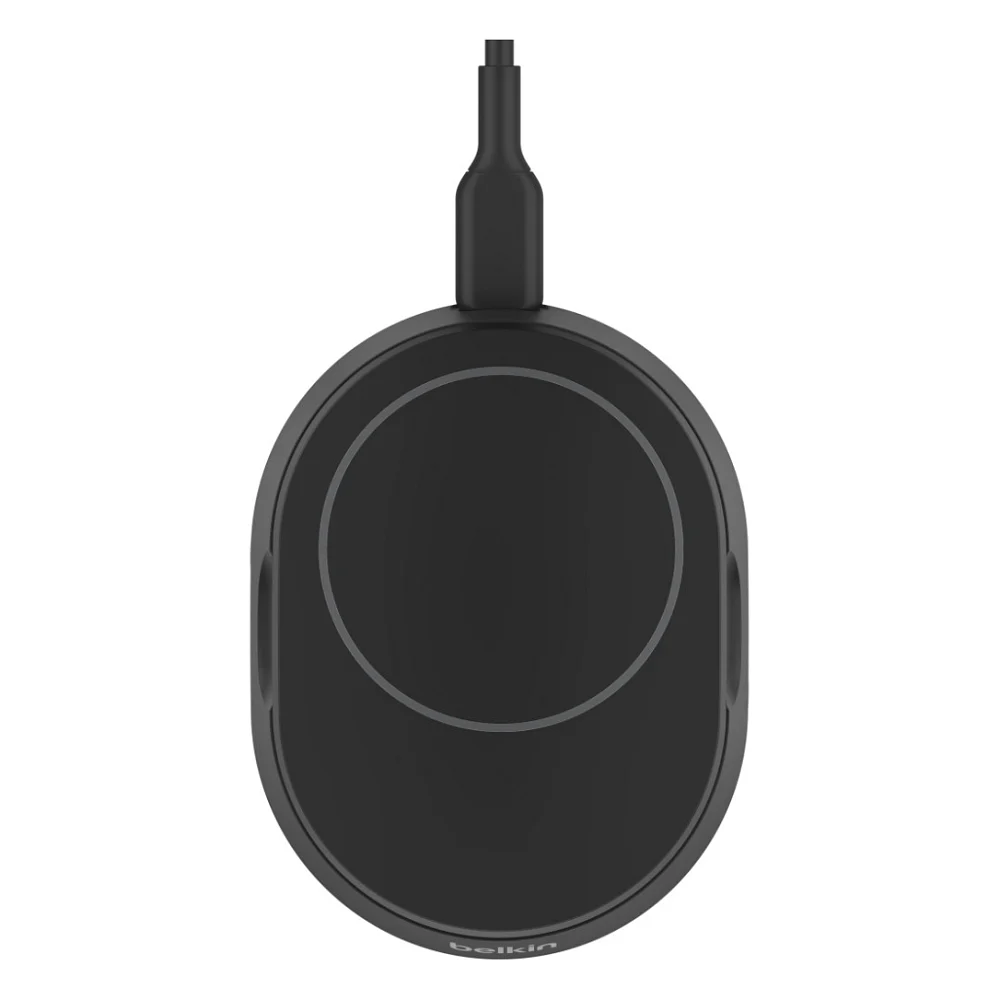 Бездротовий зарядний пристрій Belkin 15W Magnetic Stand Qi2 20W adapter USB-C black (WIA008VFBK) — фото 5