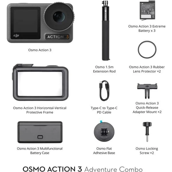 Екшн-камера DJI Osmo Action 3 Adventure Combo (CP.OS.00000221.01) — фото 9
