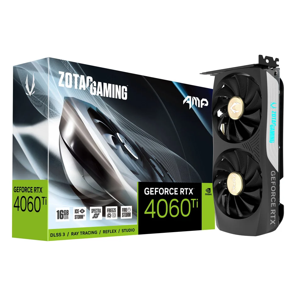 Відеокарта ZOTAC GeForce RTX 4060 Ti 16384Mb AMP (ZT-D40620F-10M)