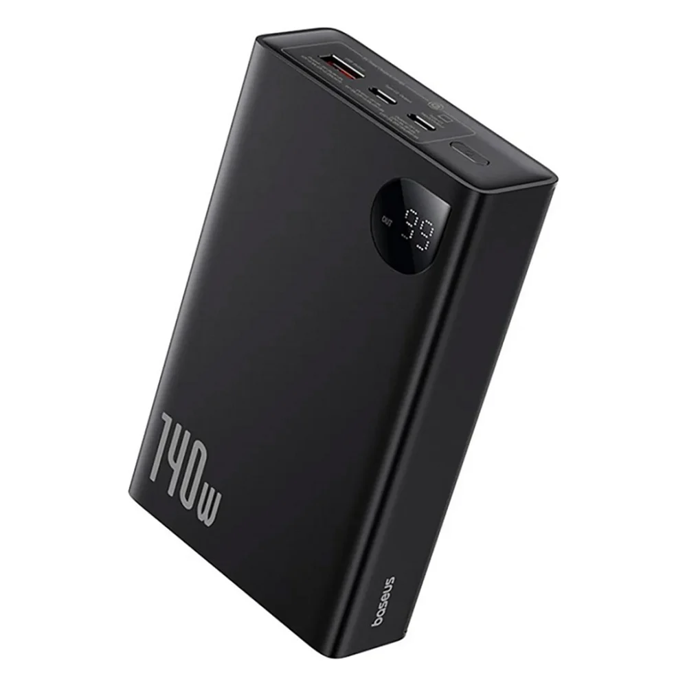 Батарея універсальна Baseus Adaman Digital Display Fast Charge Power Bank 140W 24000mAh Cluster Black (P10021508113-00) — фото 2