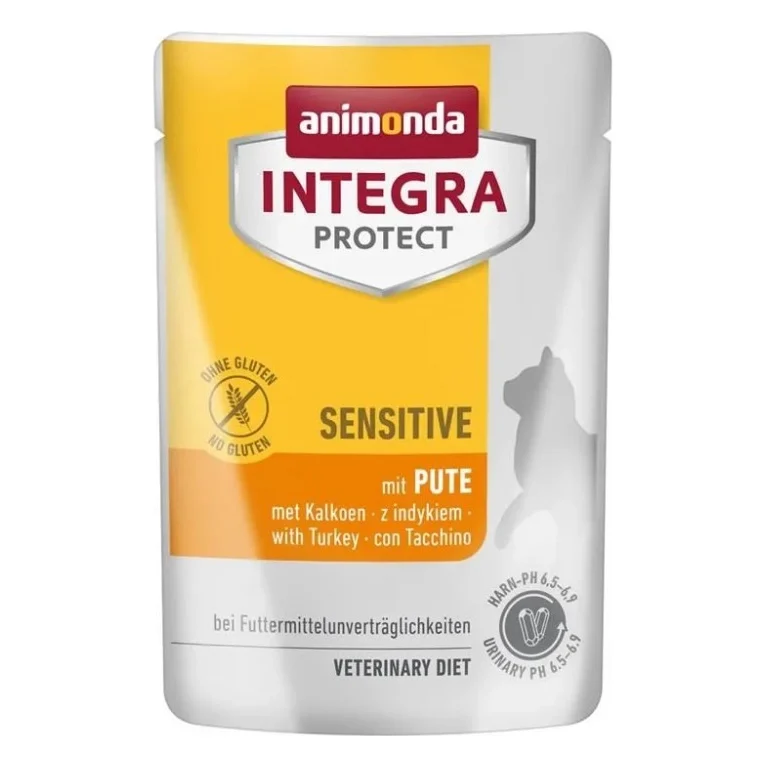 Вологий корм для кішок Animonda Integra Protect Sensitive with Turkey з харчовою непереносимістю (4017721867207)
