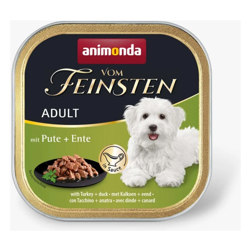 Консерви для собак Animonda Vom Feinsten Adult with Turkey + duck 150 г (4017721823104)