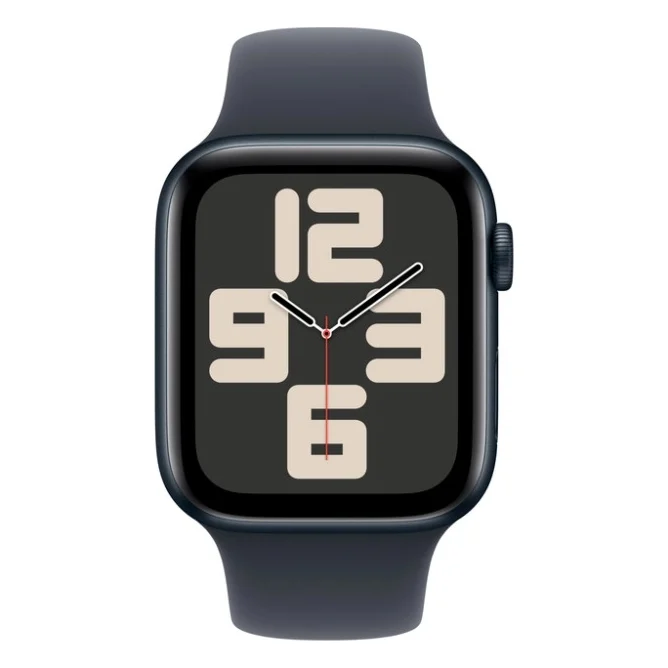 Смарт-годинник Apple Watch SE 2024 GPS 44mm Midnight Aluminium Case with Midnight Sport Band - M/L (MXEK3QH/A) — фото 2