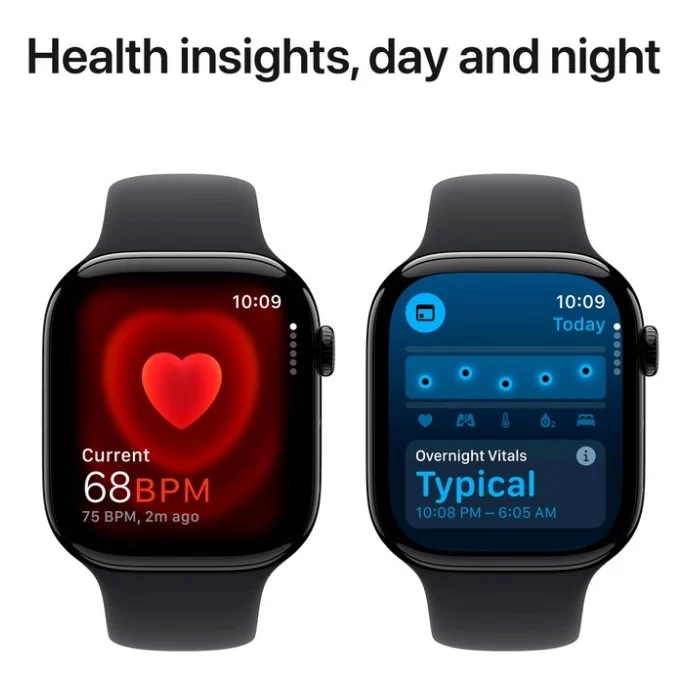 Смарт-годинник Apple Watch Series 10 GPS 46mm Jet Black Aluminium Case with Black Sport Band - S/M (MWWP3QH/A) — фото 5