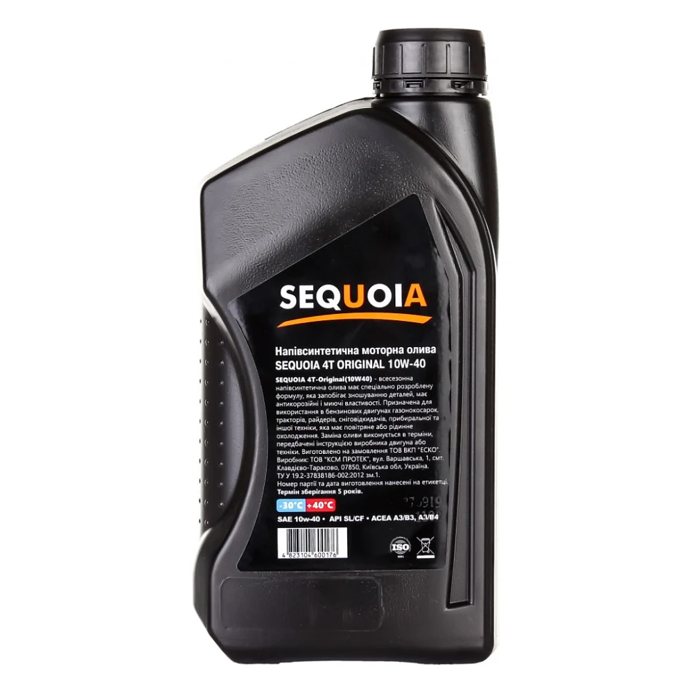 Моторна олива SEQUOIA 4T-Original 10W40 1л (4T-Original 10W40) — фото 2