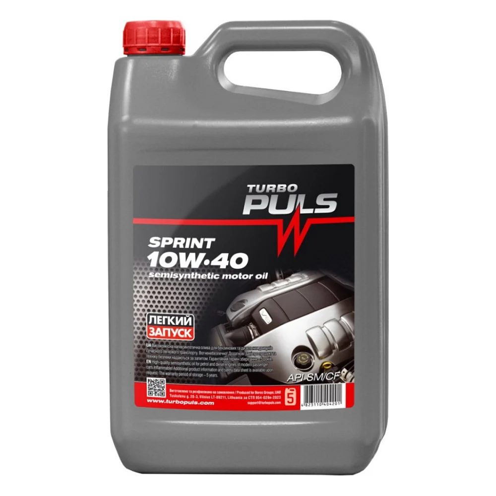 Моторна олива TURBO PULS Sprint 10W-40, 4,5л (75390)