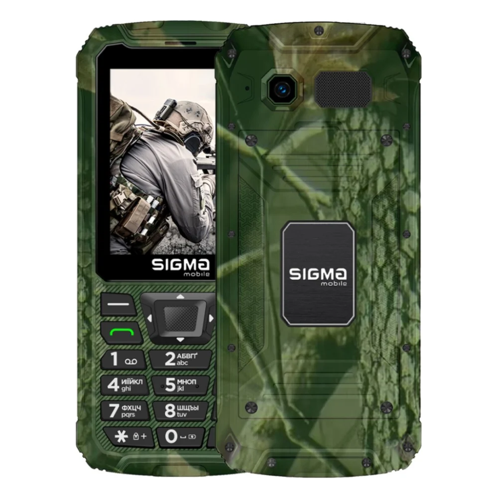 Мобільний телефон Sigma X-treme PR68 Type-C Khaki (4827798122426)