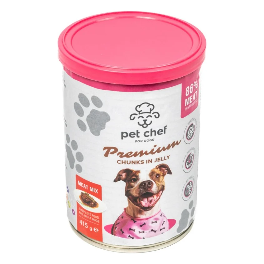 Вологий корм для собак Pet Chef М'ясний мікс 415 г (4820255193625)