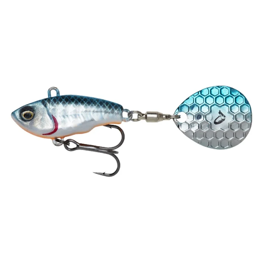 Блешня Savage Gear Fat Tail Spin 55mm 9.0g Blue Silver (1854.44.04)