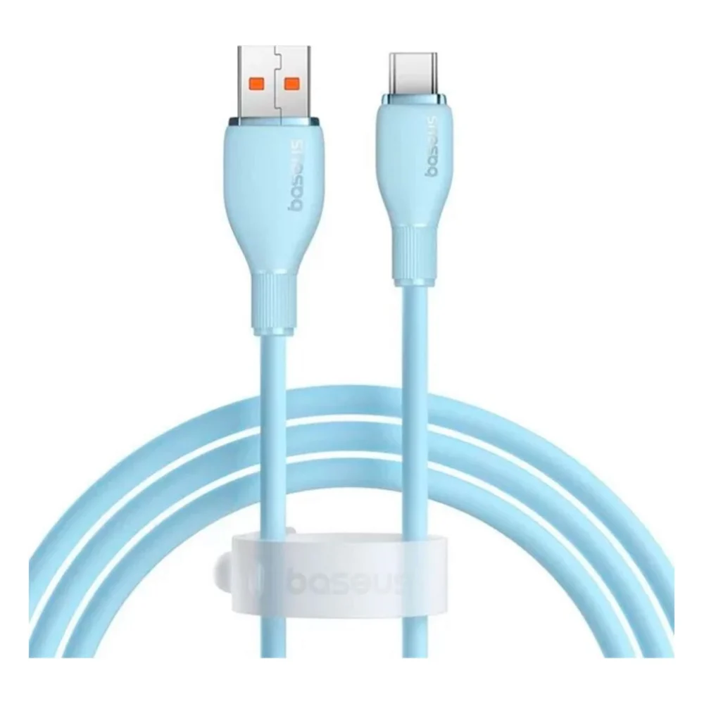 Кабель Baseus Pudding Series Fast Charging Cable USB to Type-C 100W 2m Blue (P10355703311-01)