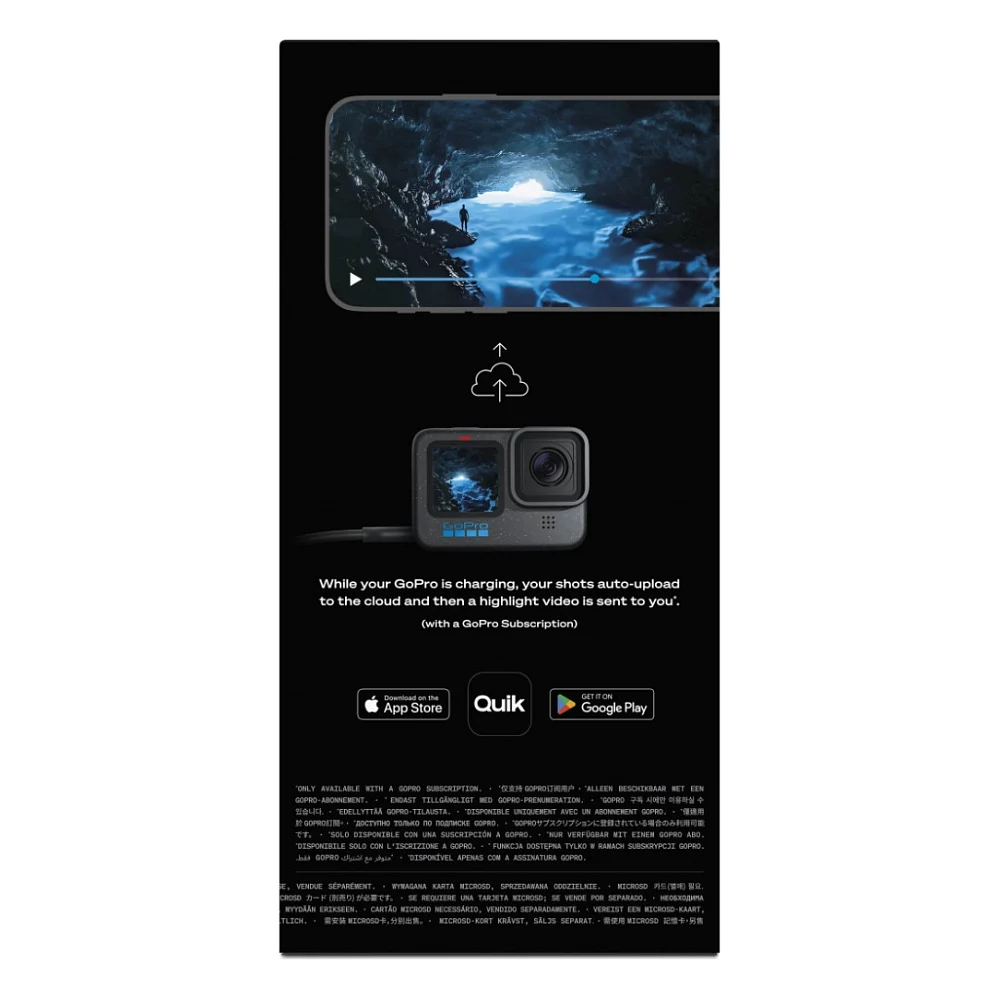 Екшн-камера GoPro HERO12 Black + Enduro + Head Strap + Handler Floating (CHDRB-121-RW) — фото 12
