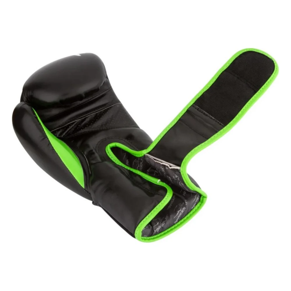 Боксерські рукавички PowerPlay 3018 16oz Black/Green (PP_3018_16oz_Black/Green) — фото 4