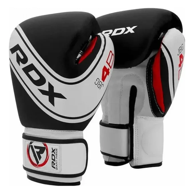 Боксерські рукавички RDX 4B Robo Kids White/Black 6 унцій (JBG-4B-6oz)