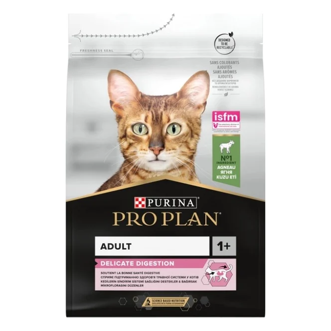 Сухий корм для кішок Purina Pro Plan Delicate Lamb зі смаком ягняти 3 кг (7613035846708)