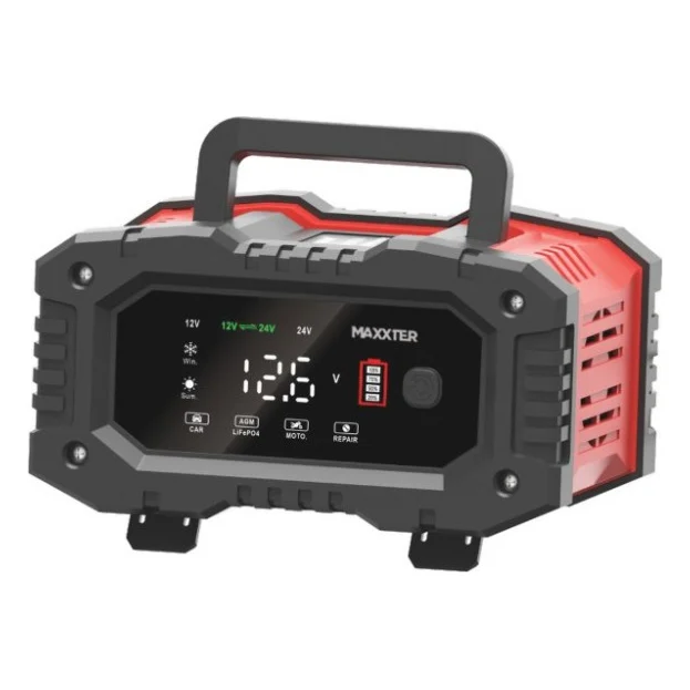 Зарядний пристрій для автомобільного акумулятора Maxxter MX-CHR-1224V20P 12-24V (MX-CHR-1224V20P)