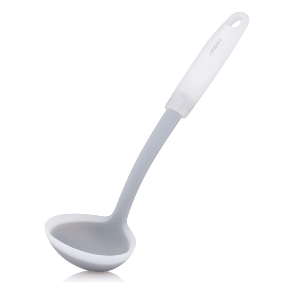 Ополоник Ardesto Fresh, 28.2см, силікон, пластик, сірий (AR1658G)