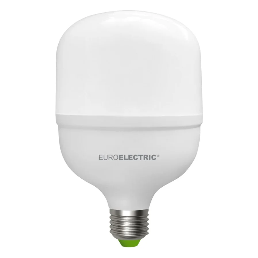 Лампочка EUROELECTRIC HP LED Plastic T140 50W E40 6500K (LED-HP-50406/T140(P))