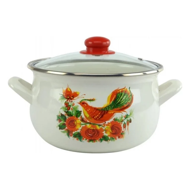 Каструля Gusto GT-T-122-FB Жар-птиця 22 см 5,1 л (96036)
