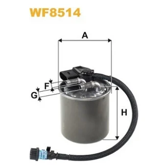 Фільтр паливний Wixfiltron WF8514