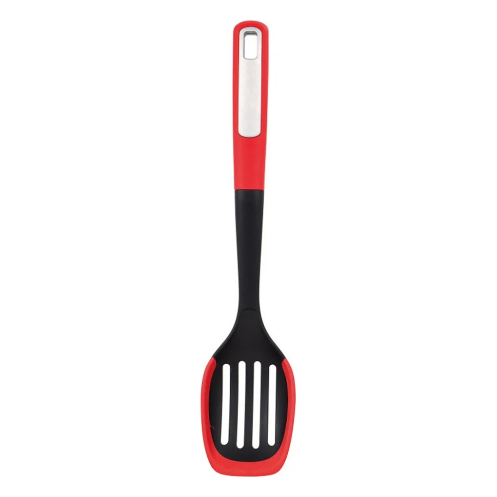 Ложка кухарська Bergner Mars з прорізами, 34 см (BG-38871-RD)