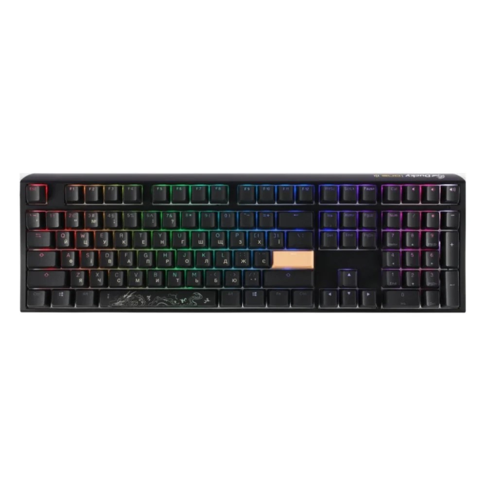 Клавіатура Ducky One 3 Cherry MX Speed Silver RGB UA USB Black (DKON2108ST-PUAPXCLAWSC1)