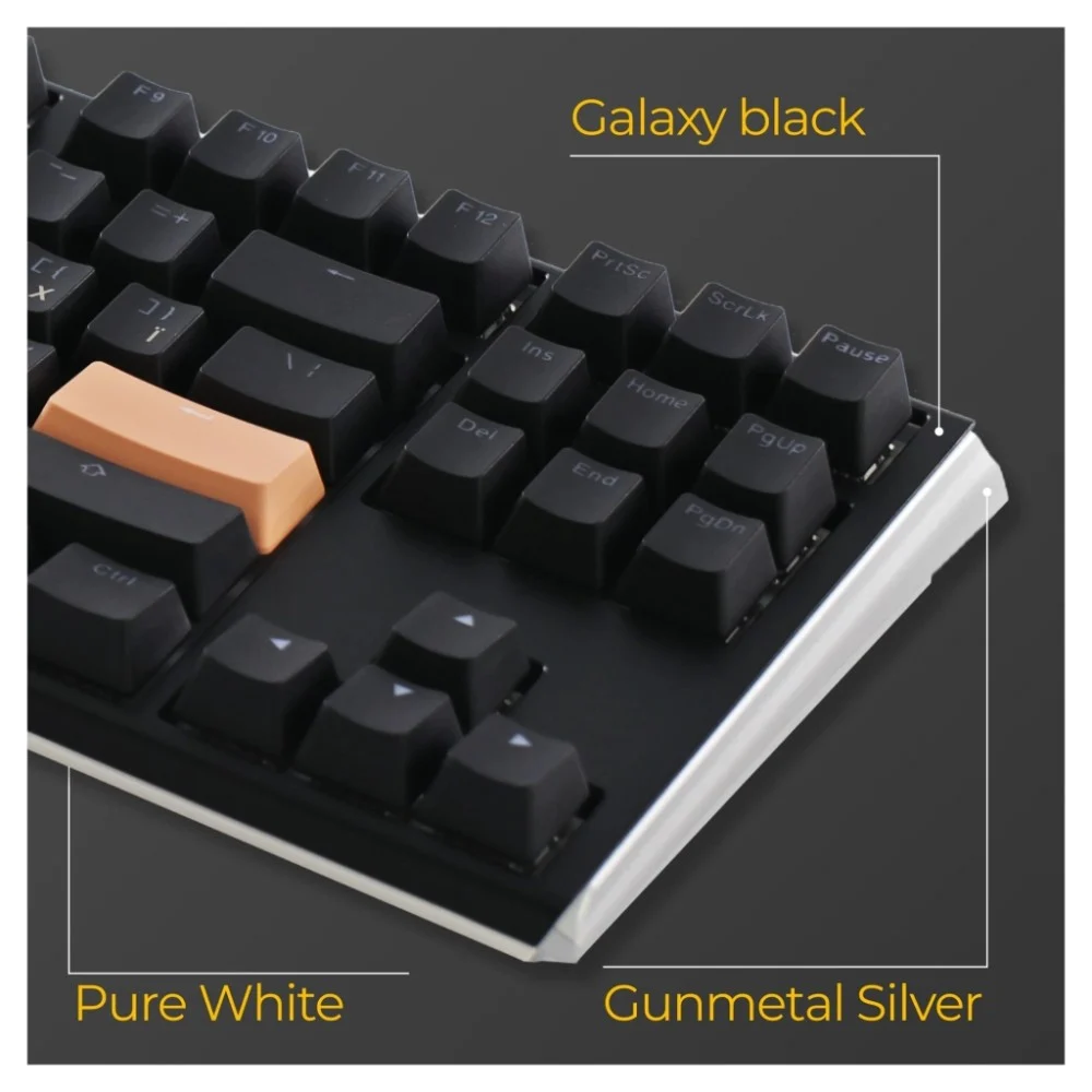 Клавіатура Ducky One 3 TKL Cherry MX Speed Silver RGB UA USB Black (DKON2187ST-PUAPXCLAWSC1) — фото 10