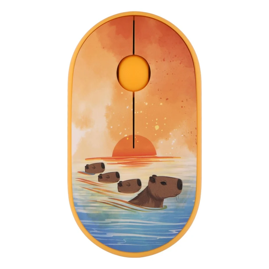 Мишка 2E MF300 CAPYBARASUNSET Silent Wireless/Bluetooth Yellow (2E-MF300WCAPIBARAYW)