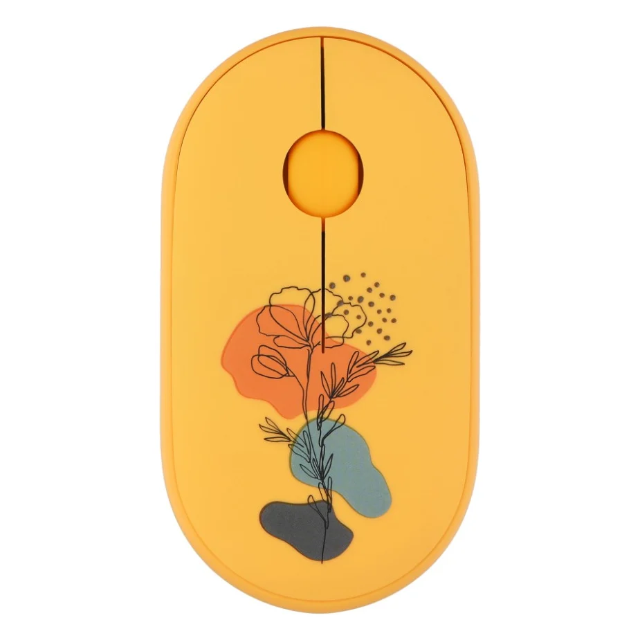 Мишка 2E MF300 FLORAPOPPY Silent Silent Wireless/Bluetooth Yellow (2E-MF300WFLORAYW)