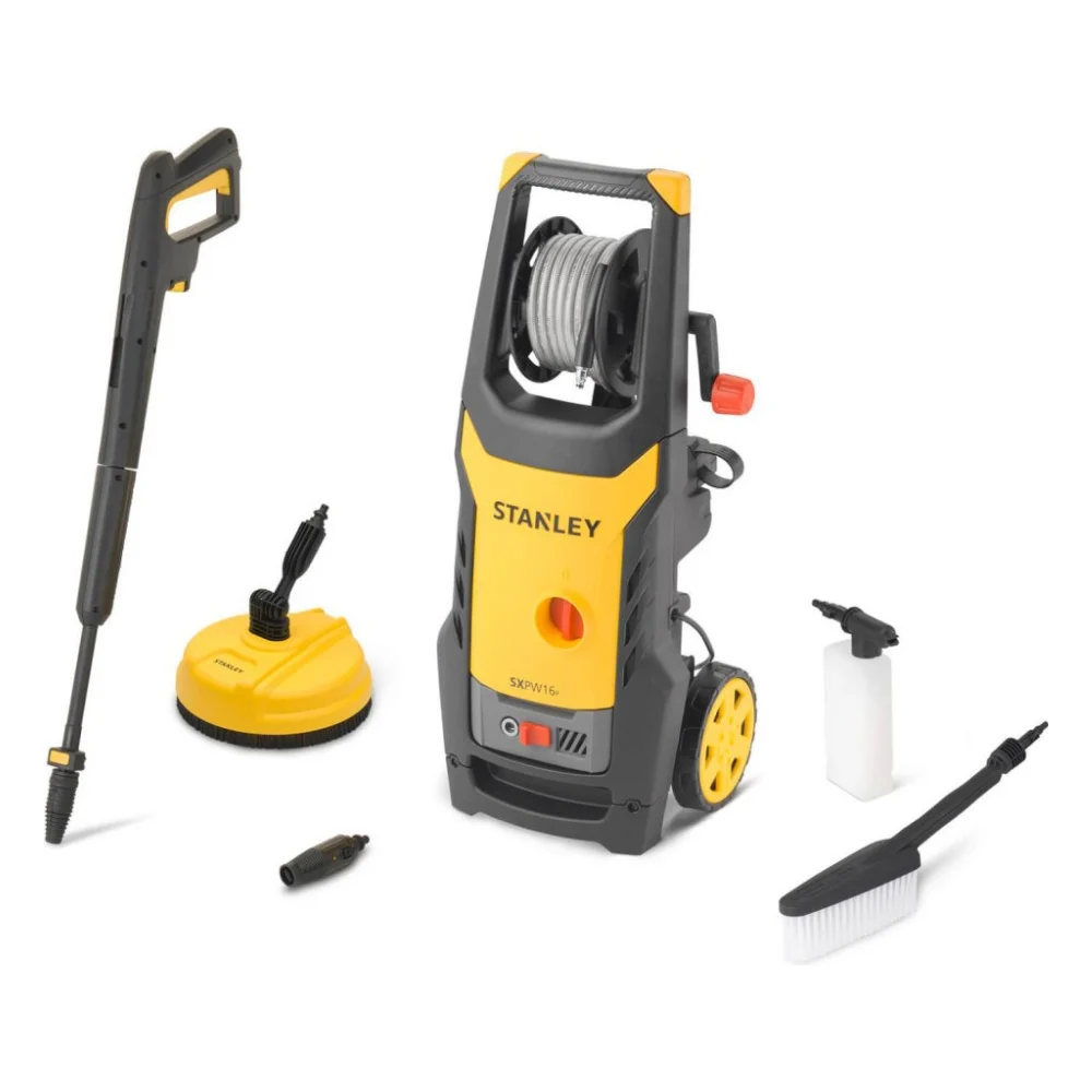 Мийка високого тиску Stanley 1.6 кВт, 125 бар, шланг 6 м (SXPW16E)