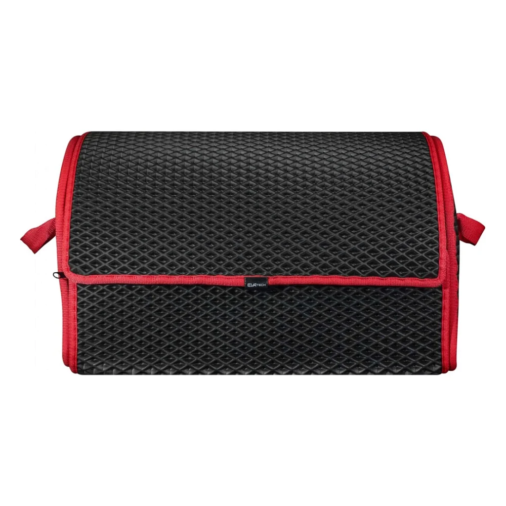 Сумка-органайзер EVAtech M-PRO 32x50x30 см. Ромб чорний з червоним кантом (BS13642OM3RBR)