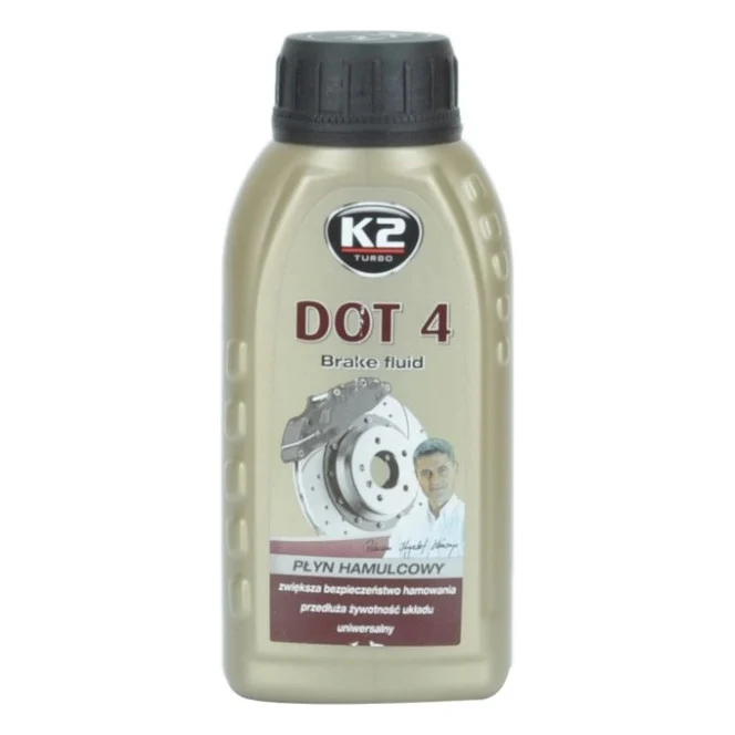 Гальмівна рідина K2 Turbo Brake Fluid DOT 4 0,25 л (T124)