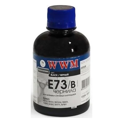 Чорнило WWM Epson Stylus S22. SX125/130/230. T26/27. TX109/119, L100/200. Black, 200 г (E73/B)