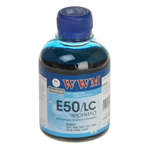 Чорнило WWM Epson Stylus Photo Universal, Light Cyan, 200 г (E50/LC)