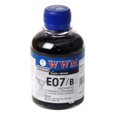 Чорнило WWM Epson Stylus Universal, Black, 200 г (E07/B)