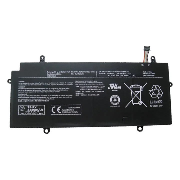 Акумулятор до ноутбука Toshiba PA5136U, 52Wh (3380mAh), 4cell, 14.8V, Li-ion (A47969)