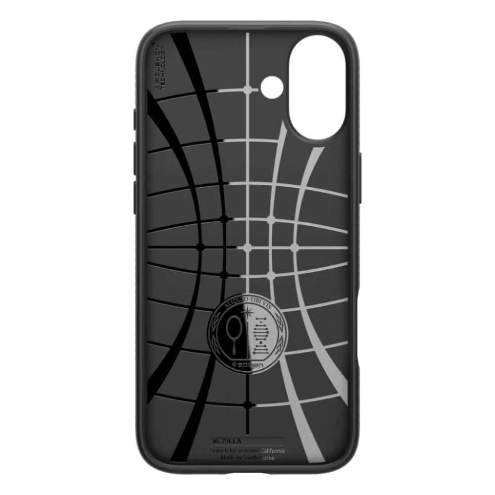 Чохол до мобільного телефона Spigen iPhone 16 Plus Liquid Air Matte Black (ACS08066) — фото 7