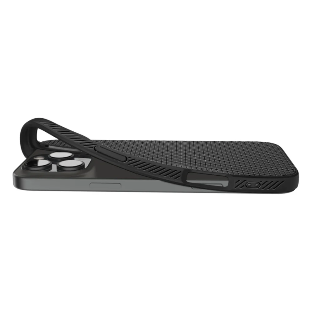 Чохол до мобільного телефона Spigen iPhone 16 Pro Max Liquid Air Matte Black (ACS07988) — фото 7