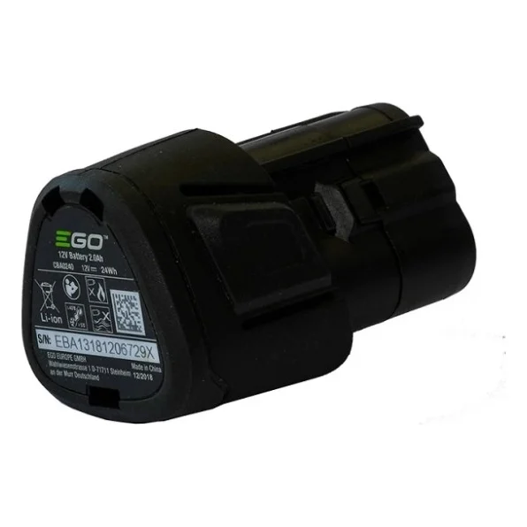 Акумулятор до електроінструменту EGO 2Ah, 12V, CBA0240 до CHT2001E (0400123002) — фото 3
