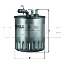 Фільтр паливний Mahle KL100/1